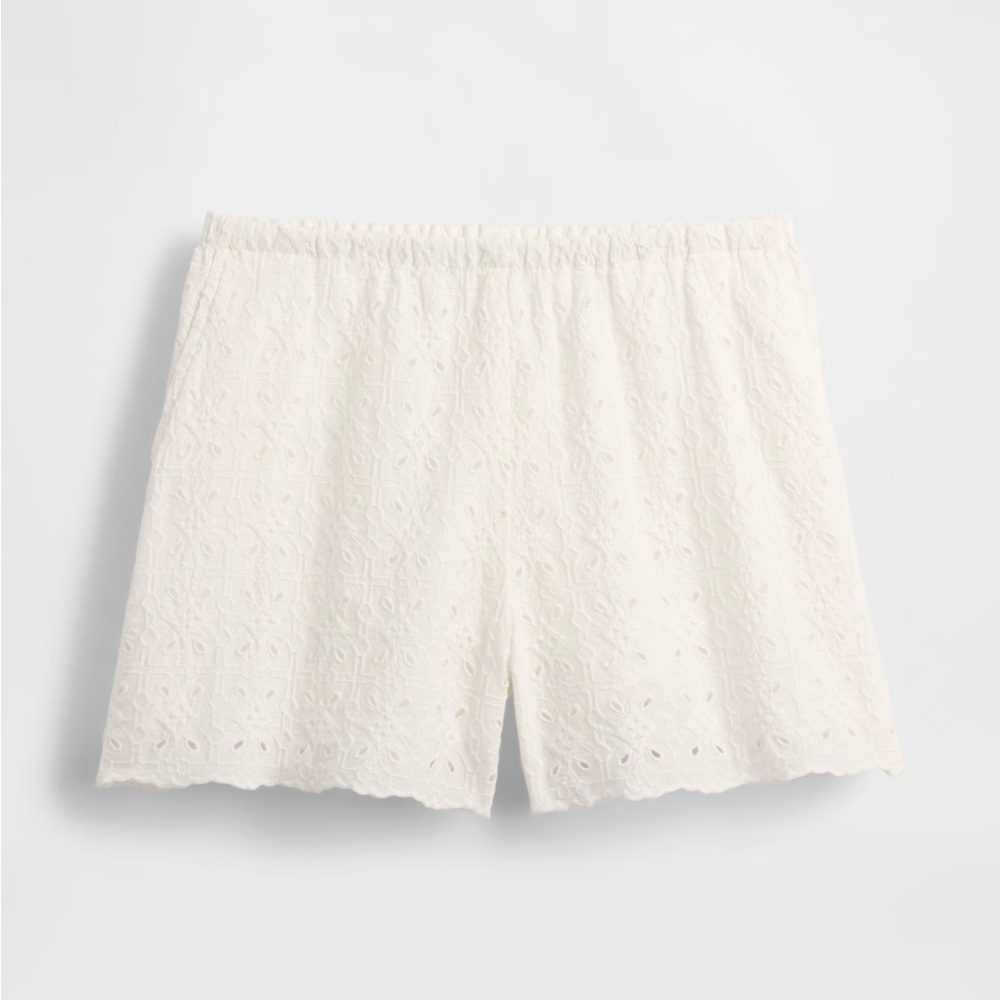 Gap High Rise Eyelet Easy Shorts